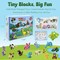 Wrapables Animal Building Blocks Set, 3-in-1 Building Kits for Party Favors, Goodie Bag Stuffer, Stocking Stuffer (Set of 12), Miracle Animals